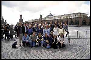 Unsere Siegener Truppe auf dem roten Platz in Moskau